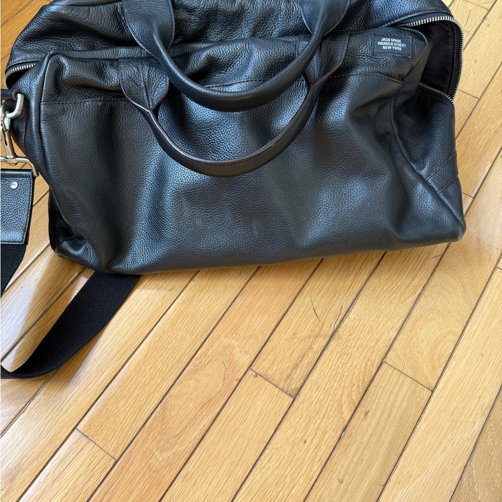 Jack Spade Black Leather Men's Bag